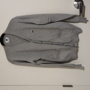 Fruit of the Loom Gray Cotton Cardigan